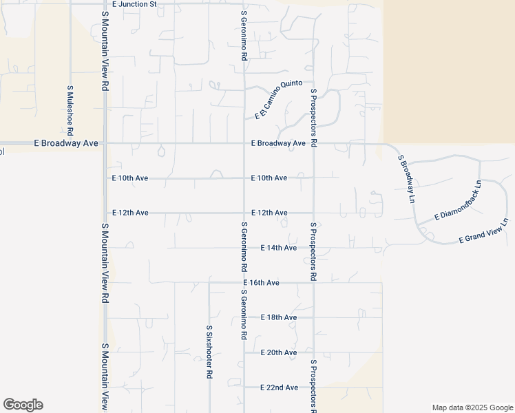map of restaurants, bars, coffee shops, grocery stores, and more near 5662 East 12th Avenue in Apache Junction