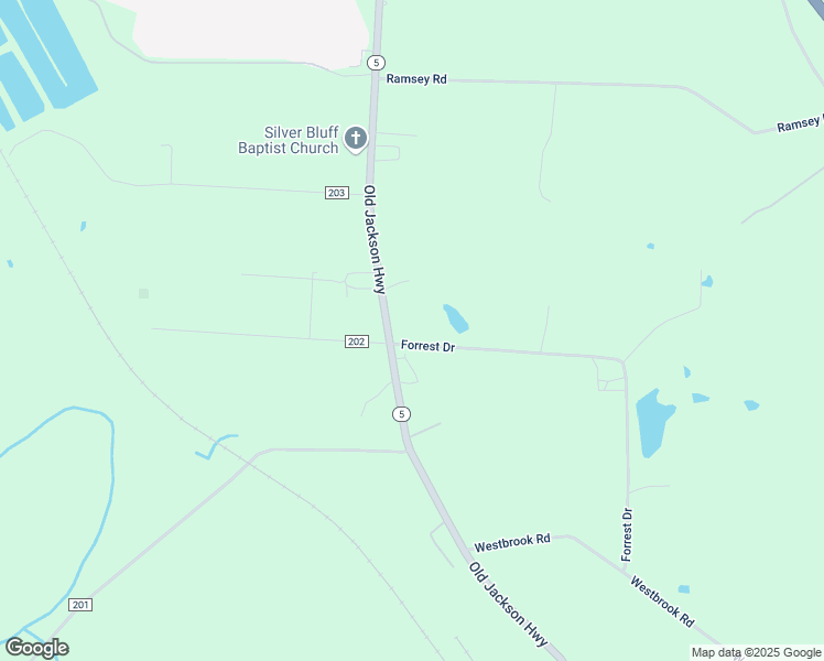 map of restaurants, bars, coffee shops, grocery stores, and more near 57 Forrest Drive in Jackson