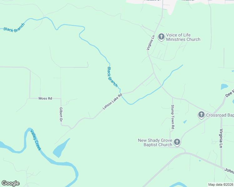 map of restaurants, bars, coffee shops, grocery stores, and more near 6387 Letson Lake Road in Bessemer