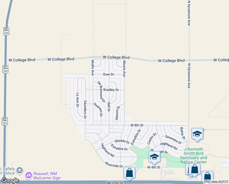 map of restaurants, bars, coffee shops, grocery stores, and more near 1104 Hamilton Drive in Roswell
