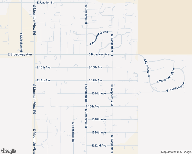 map of restaurants, bars, coffee shops, grocery stores, and more near 5662 East 12th Avenue in Apache Junction