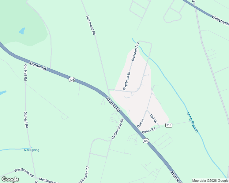 map of restaurants, bars, coffee shops, grocery stores, and more near 110 Riverbend Drive in Beech Island