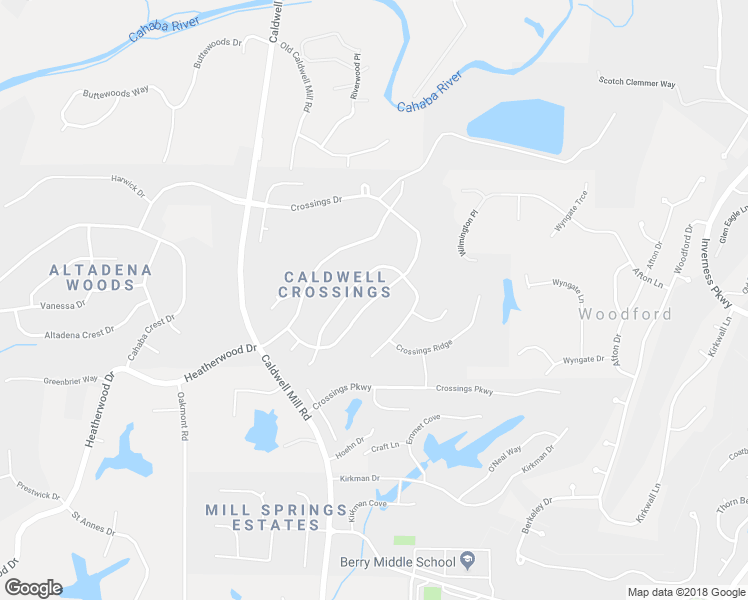 map of restaurants, bars, coffee shops, grocery stores, and more near 3176 Crossings Drive in Birmingham