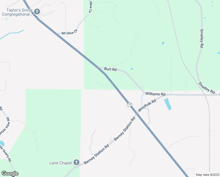 map of restaurants, bars, coffee shops, grocery stores, and more near 11 Dunn Lane in Talladega