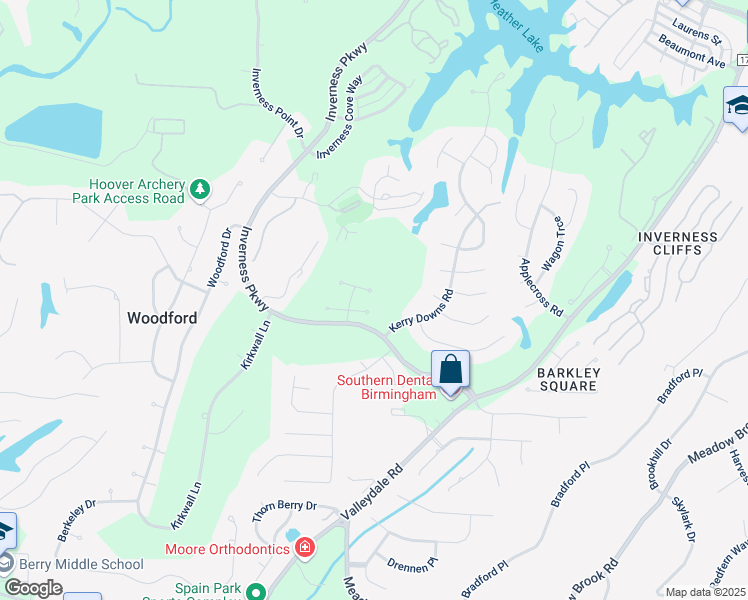 map of restaurants, bars, coffee shops, grocery stores, and more near 378 Rockport Lane in Birmingham