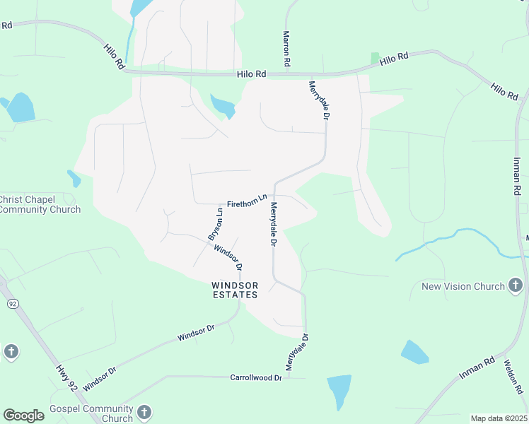 map of restaurants, bars, coffee shops, grocery stores, and more near 270 Merrydale Drive in Fayetteville