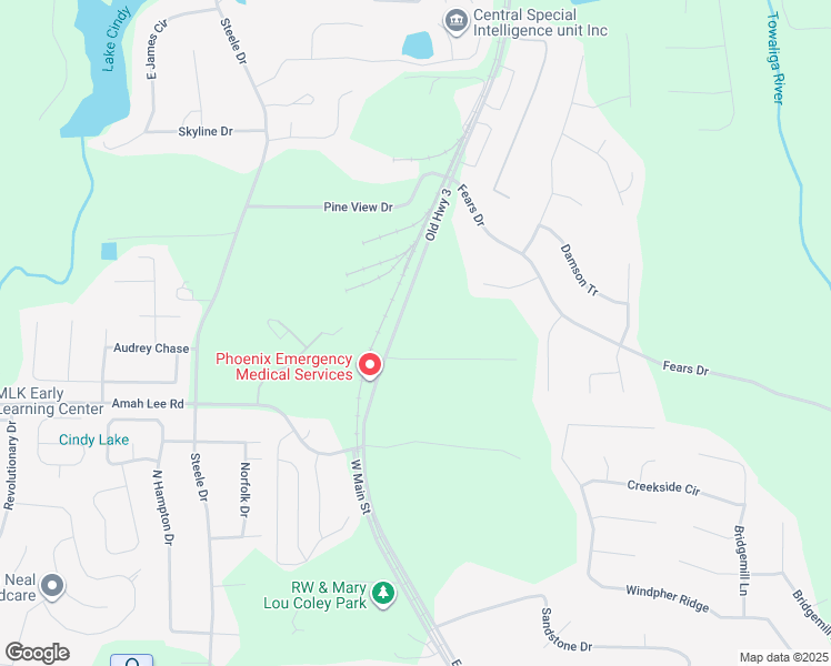 map of restaurants, bars, coffee shops, grocery stores, and more near 1453 Old Highway 3 in Hampton