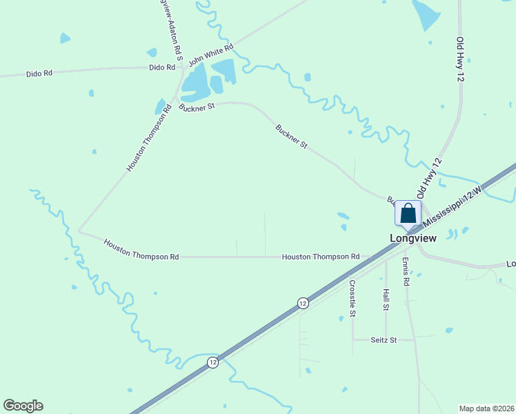 map of restaurants, bars, coffee shops, grocery stores, and more near 1181 Houston Thompson Road in Starkville
