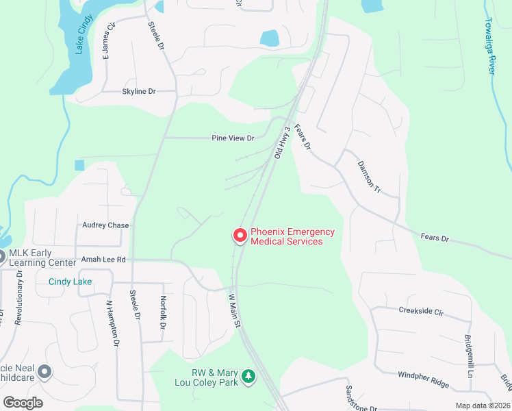 map of restaurants, bars, coffee shops, grocery stores, and more near 1453 Old Highway 3 in Hampton