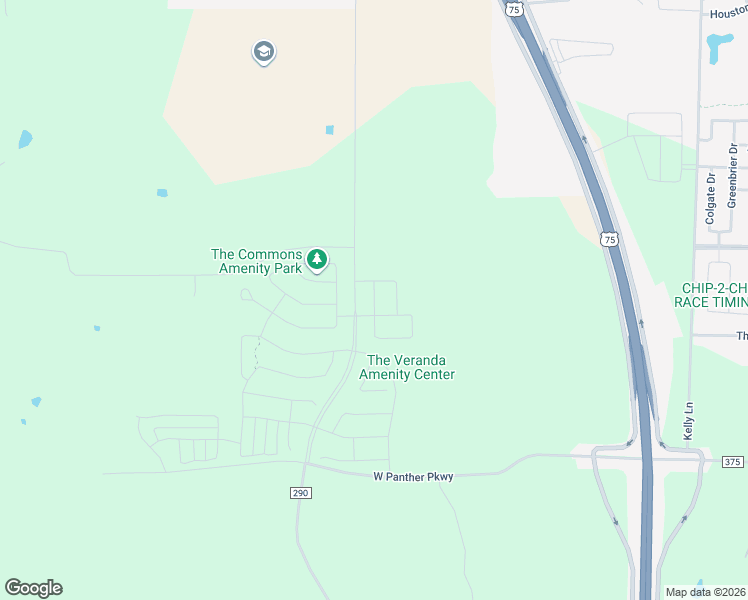 map of restaurants, bars, coffee shops, grocery stores, and more near 1055 Cartwright Road in Van Alstyne
