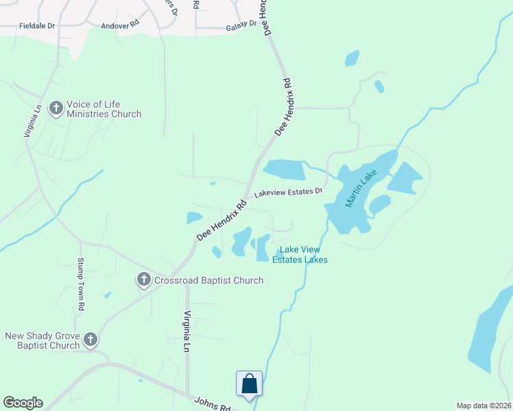 map of restaurants, bars, coffee shops, grocery stores, and more near 919 Lakeview Estates Drive in Hueytown