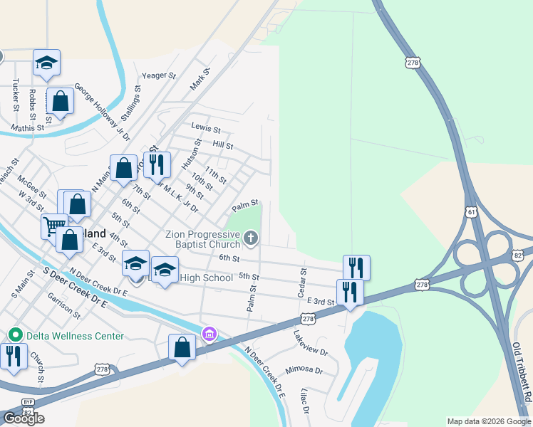 map of restaurants, bars, coffee shops, grocery stores, and more near 118 Lysbeth Drive in Leland