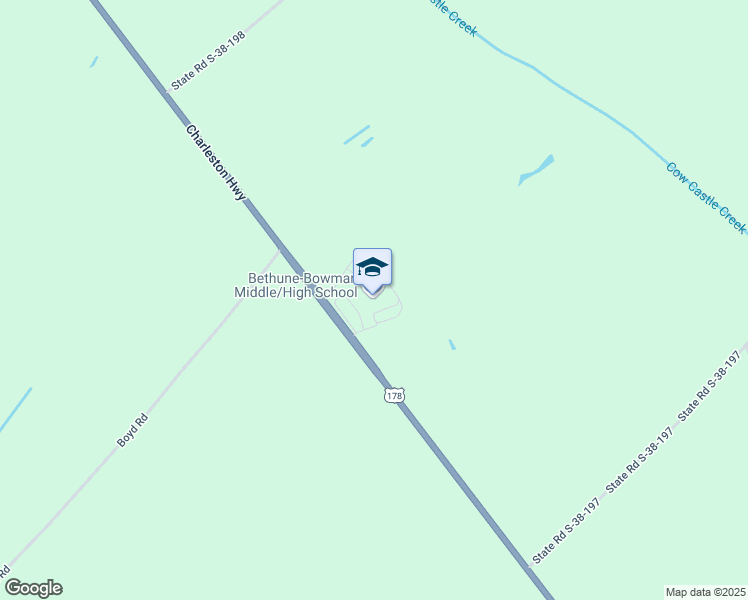 map of restaurants, bars, coffee shops, grocery stores, and more near 4857 Charleston Highway in Rowesville