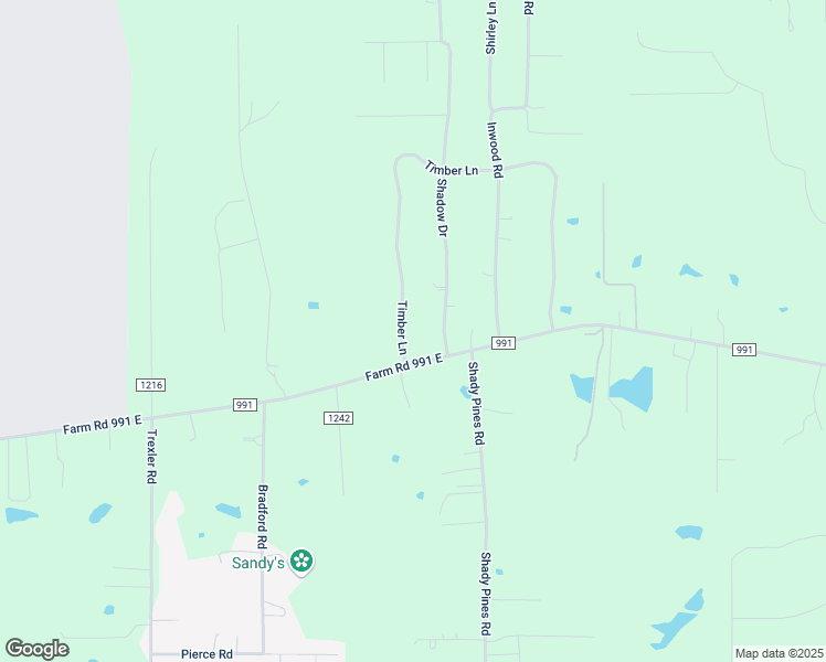 map of restaurants, bars, coffee shops, grocery stores, and more near 55 Timber Lane in Texarkana