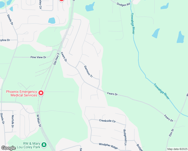 map of restaurants, bars, coffee shops, grocery stores, and more near 947 Damson Tr in Hampton