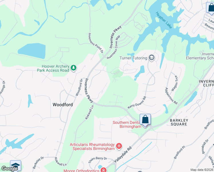map of restaurants, bars, coffee shops, grocery stores, and more near 3054 Old Stone Drive in Birmingham