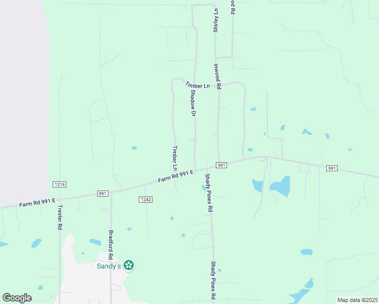 map of restaurants, bars, coffee shops, grocery stores, and more near 55 Timberlane Street in Texarkana
