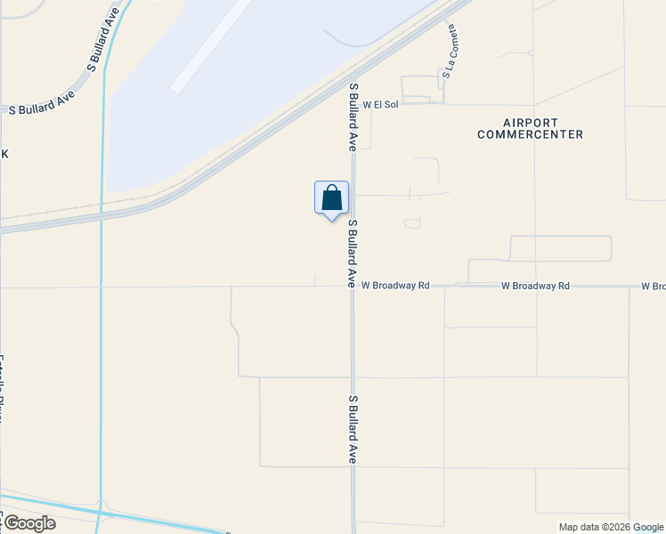 map of restaurants, bars, coffee shops, grocery stores, and more near 4204 South Bullard Avenue in Goodyear