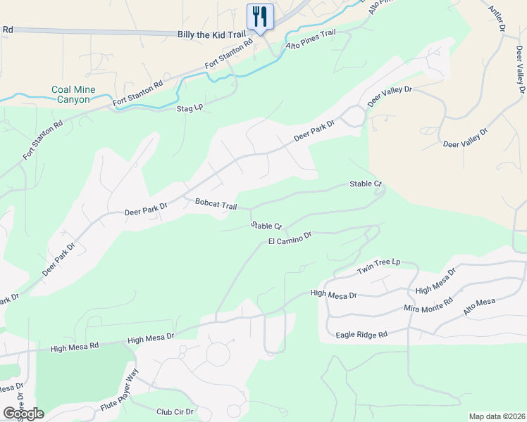 map of restaurants, bars, coffee shops, grocery stores, and more near Stable in Alto