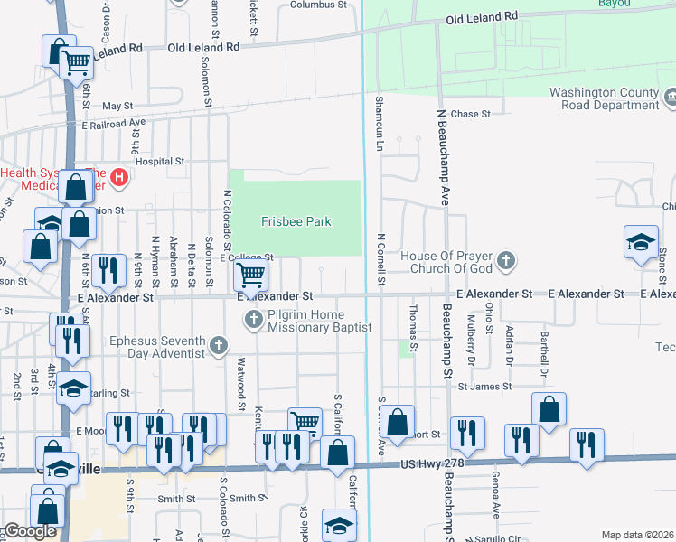 map of restaurants, bars, coffee shops, grocery stores, and more near 244 Garrett Street in Greenville