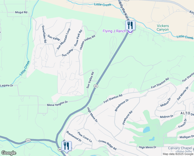 map of restaurants, bars, coffee shops, grocery stores, and more near 991 New Mexico 48 in Alto