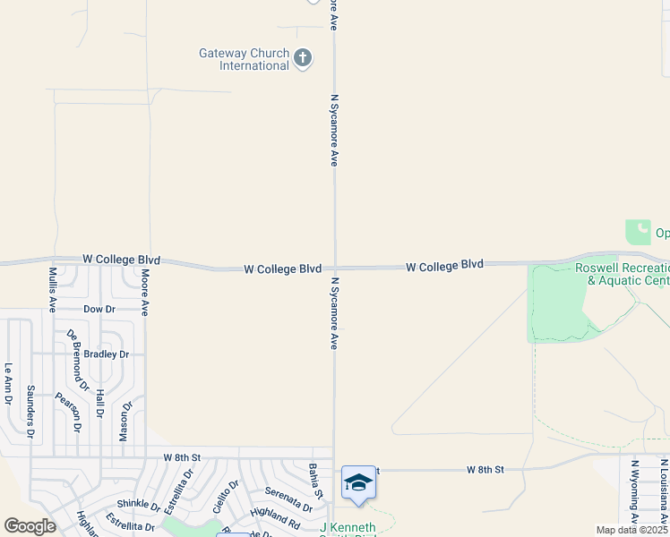 map of restaurants, bars, coffee shops, grocery stores, and more near 1540 North Sycamore Avenue in Roswell