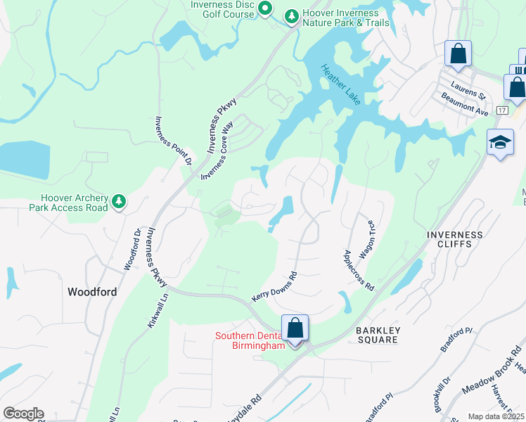 map of restaurants, bars, coffee shops, grocery stores, and more near 119 Cambrian Way in Birmingham