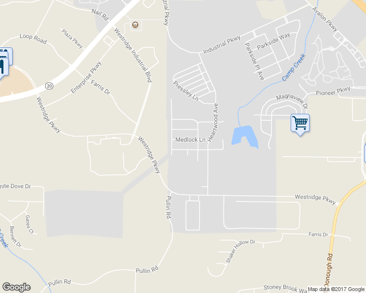 map of restaurants, bars, coffee shops, grocery stores, and more near 1909 Weatherstaff Lane in McDonough