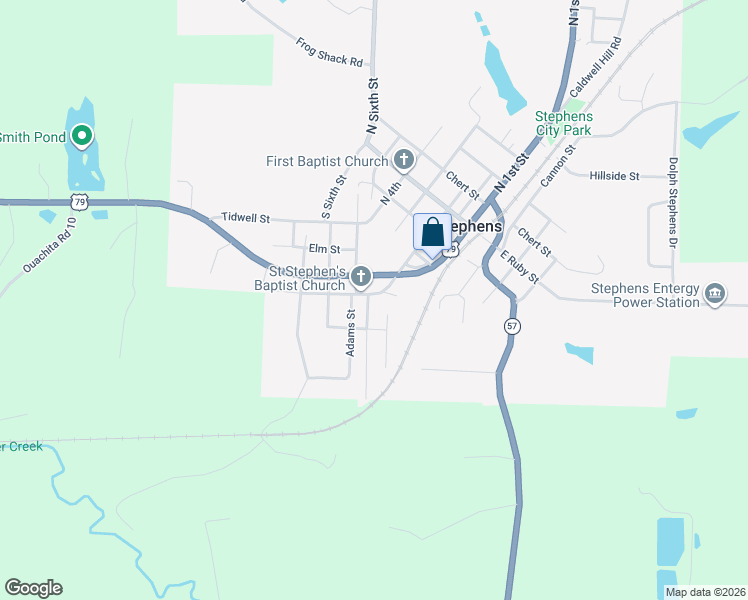 map of restaurants, bars, coffee shops, grocery stores, and more near 123 Belefonta Street in Stephens