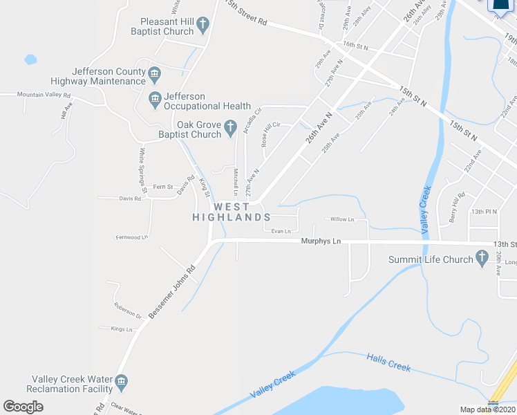 map of restaurants, bars, coffee shops, grocery stores, and more near 3407 Jeanne Lane in Hueytown