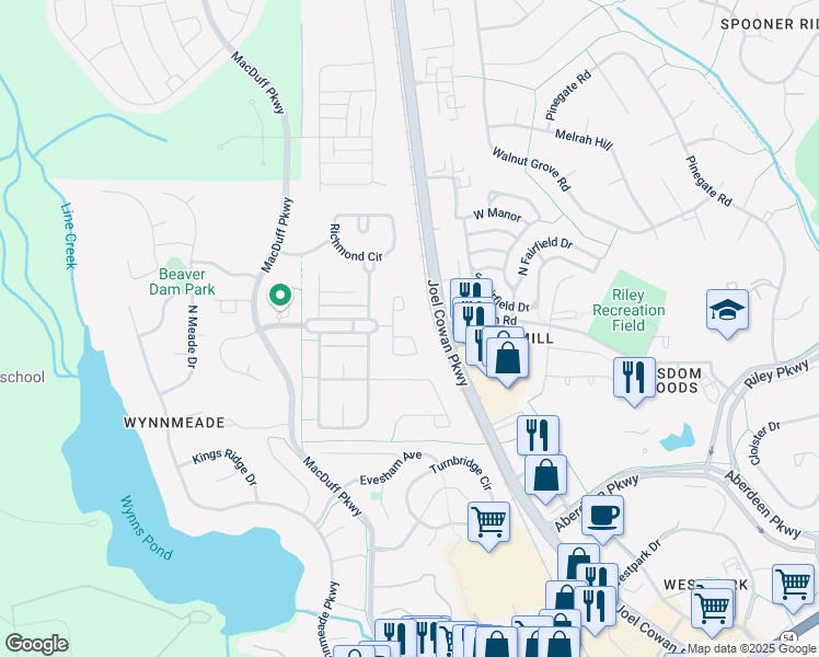 map of restaurants, bars, coffee shops, grocery stores, and more near 430 Constitution Circle in Peachtree City