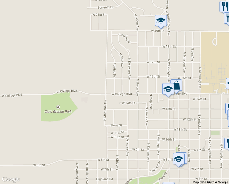map of restaurants, bars, coffee shops, grocery stores, and more near 1512 Pontiac Drive in Roswell