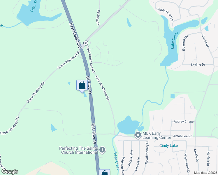 map of restaurants, bars, coffee shops, grocery stores, and more near 200 Lake Amah Lee Road in Hampton