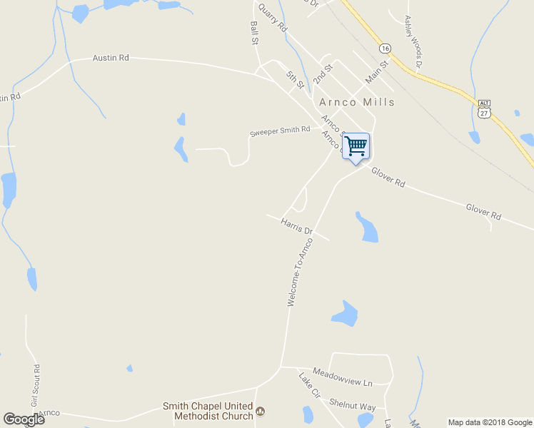 map of restaurants, bars, coffee shops, grocery stores, and more near 90 Harris Drive in Newnan