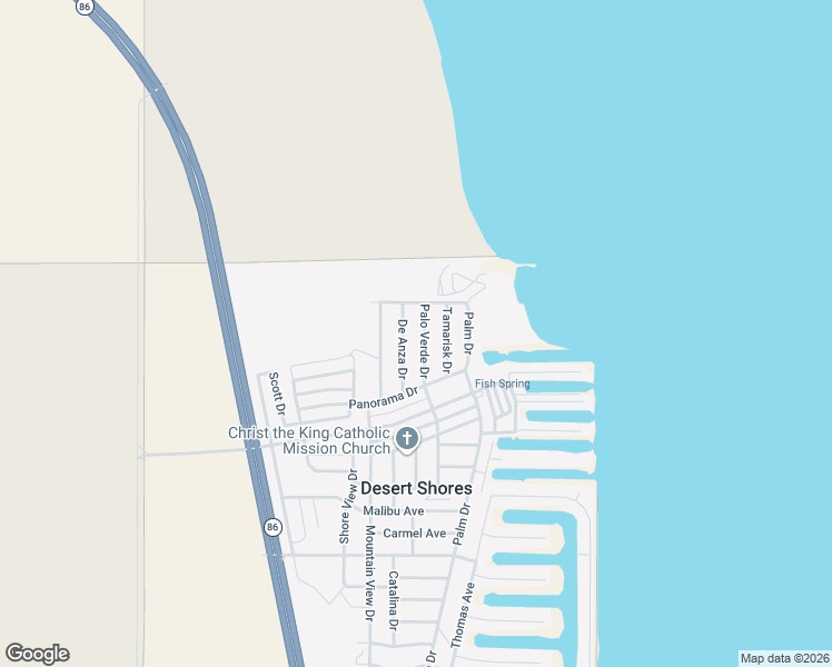 map of restaurants, bars, coffee shops, grocery stores, and more near 3867 Palo Verde Drive in Thermal