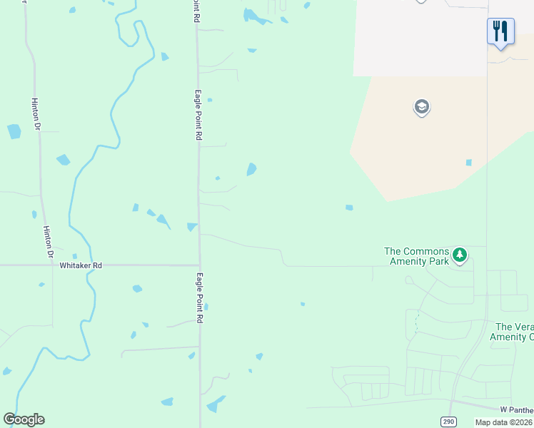 map of restaurants, bars, coffee shops, grocery stores, and more near 822 Eagle Point Road in Van Alstyne