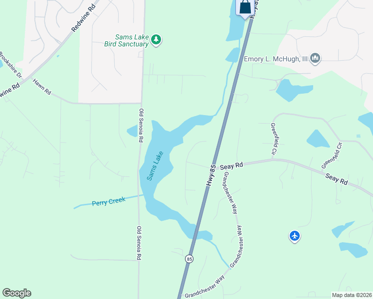 map of restaurants, bars, coffee shops, grocery stores, and more near 150 Perry Creek Drive in Fayetteville
