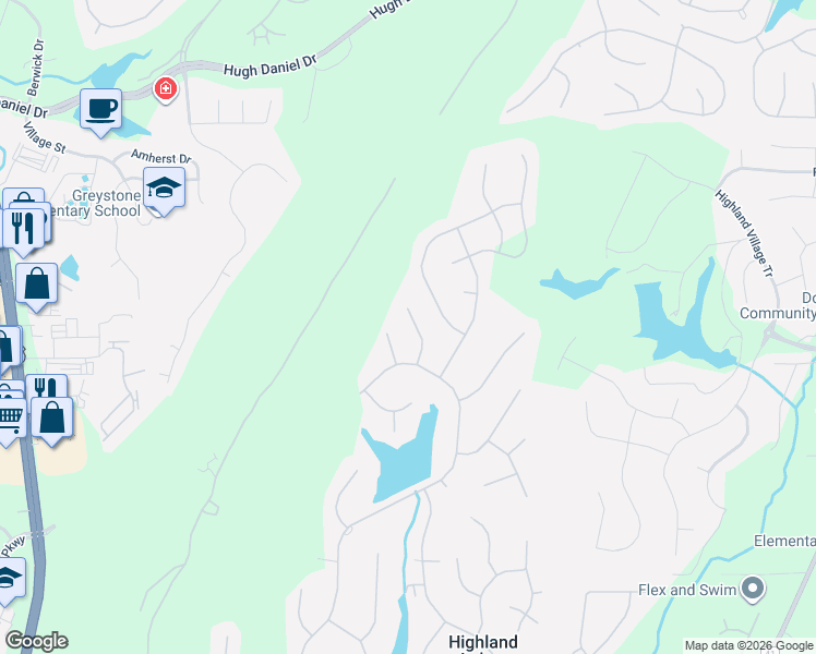 map of restaurants, bars, coffee shops, grocery stores, and more near 1021 Sandhurst Circle in Birmingham