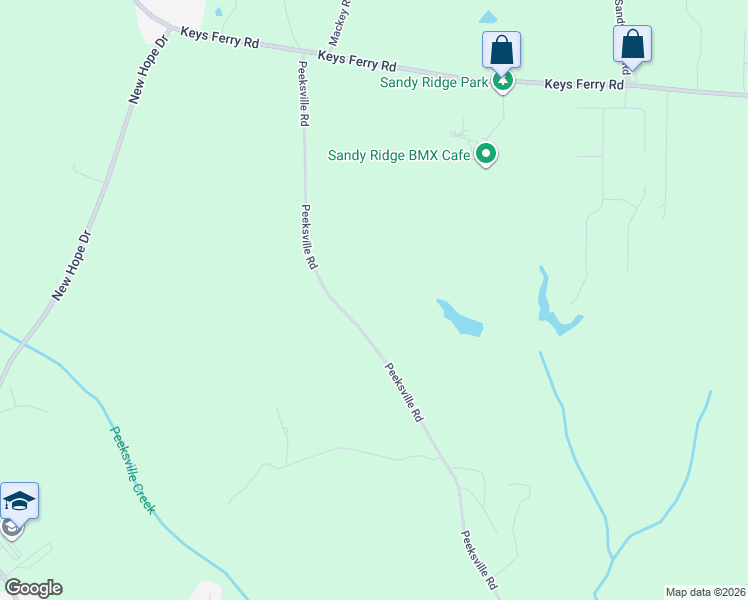 map of restaurants, bars, coffee shops, grocery stores, and more near 4860 Peeksville Road in McDonough