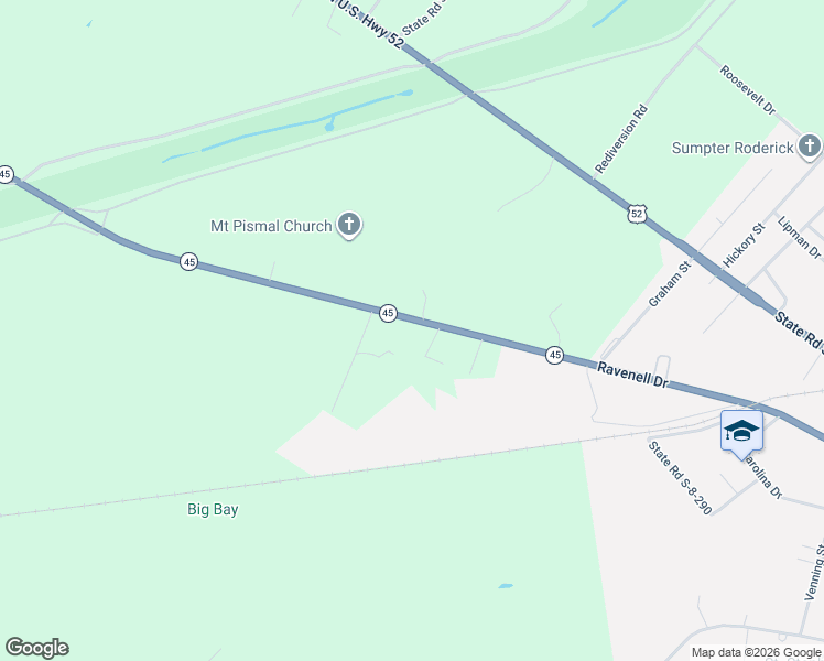 map of restaurants, bars, coffee shops, grocery stores, and more near 1037 South Carolina 45 in Saint Stephen