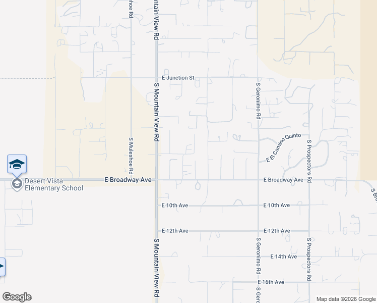 map of restaurants, bars, coffee shops, grocery stores, and more near 619 South Marlow Road in Apache Junction