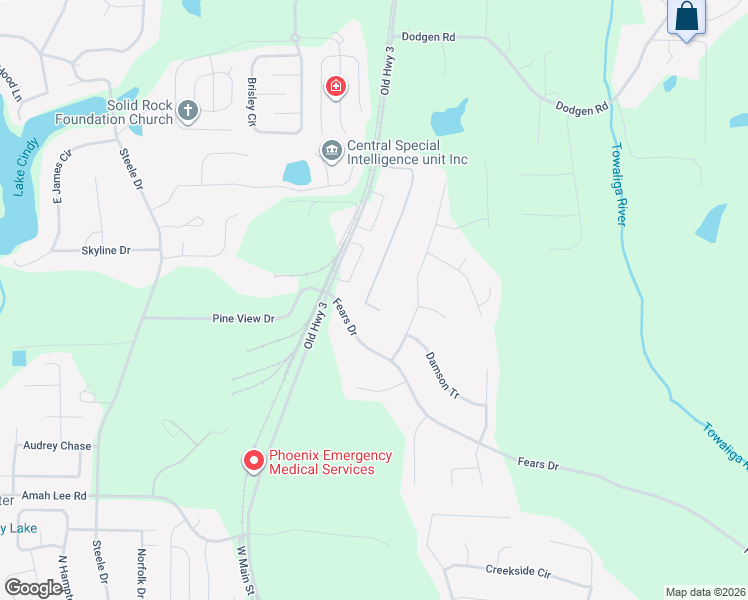 map of restaurants, bars, coffee shops, grocery stores, and more near 205 River View Court in Hampton