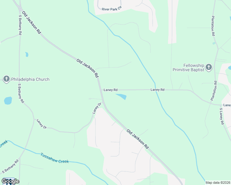 map of restaurants, bars, coffee shops, grocery stores, and more near 170 Laney Road in McDonough