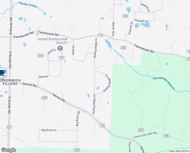 map of restaurants, bars, coffee shops, grocery stores, and more near 766 Rolling Ridge Drive in Texarkana