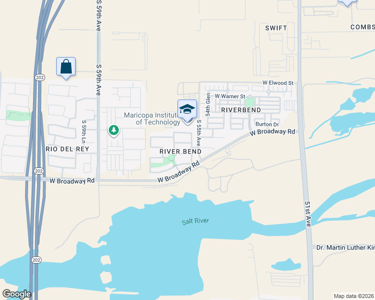 map of restaurants, bars, coffee shops, grocery stores, and more near 5522 West Wood Street in Phoenix