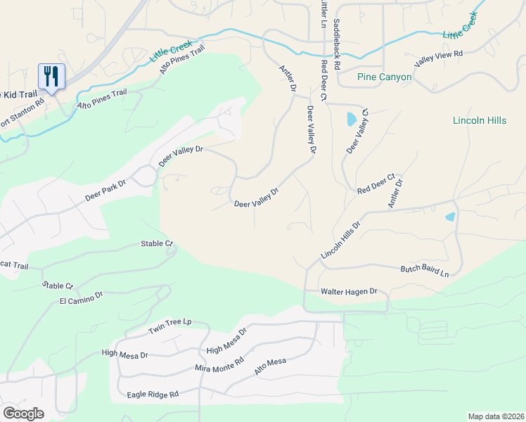 map of restaurants, bars, coffee shops, grocery stores, and more near 149 Deer Valley Drive in Alto