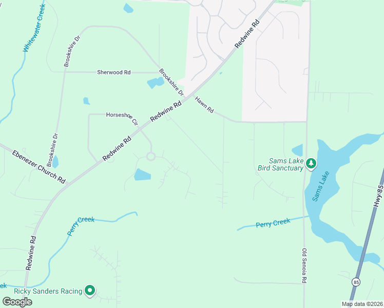 map of restaurants, bars, coffee shops, grocery stores, and more near 155 Rolling Brook Trail in Fayetteville