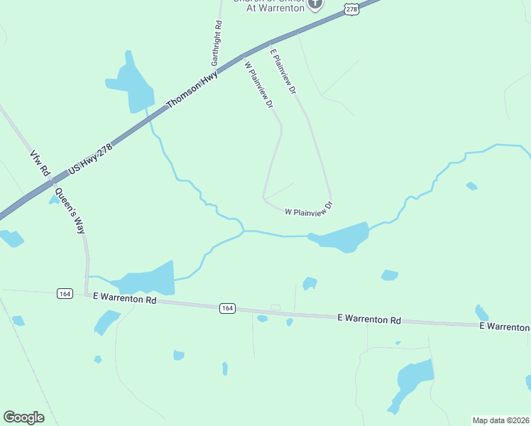 map of restaurants, bars, coffee shops, grocery stores, and more near West Plainview Drive in Warrenton