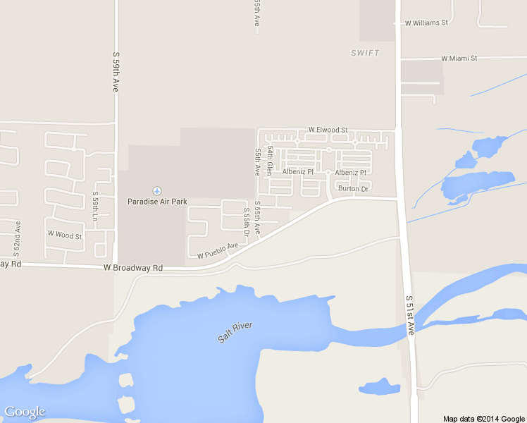 map of restaurants, bars, coffee shops, grocery stores, and more near 5455 West Atlantis Avenue in Phoenix