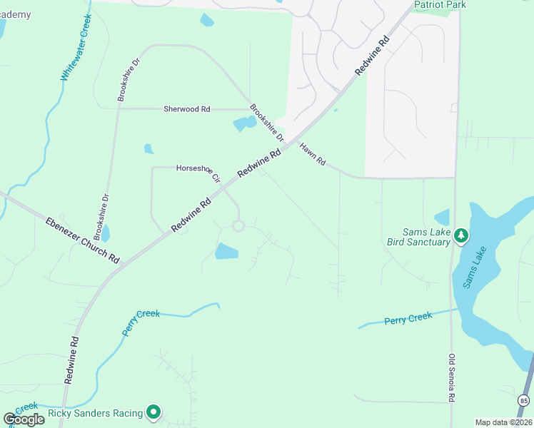 map of restaurants, bars, coffee shops, grocery stores, and more near Garrison Way Northwest in Atlanta